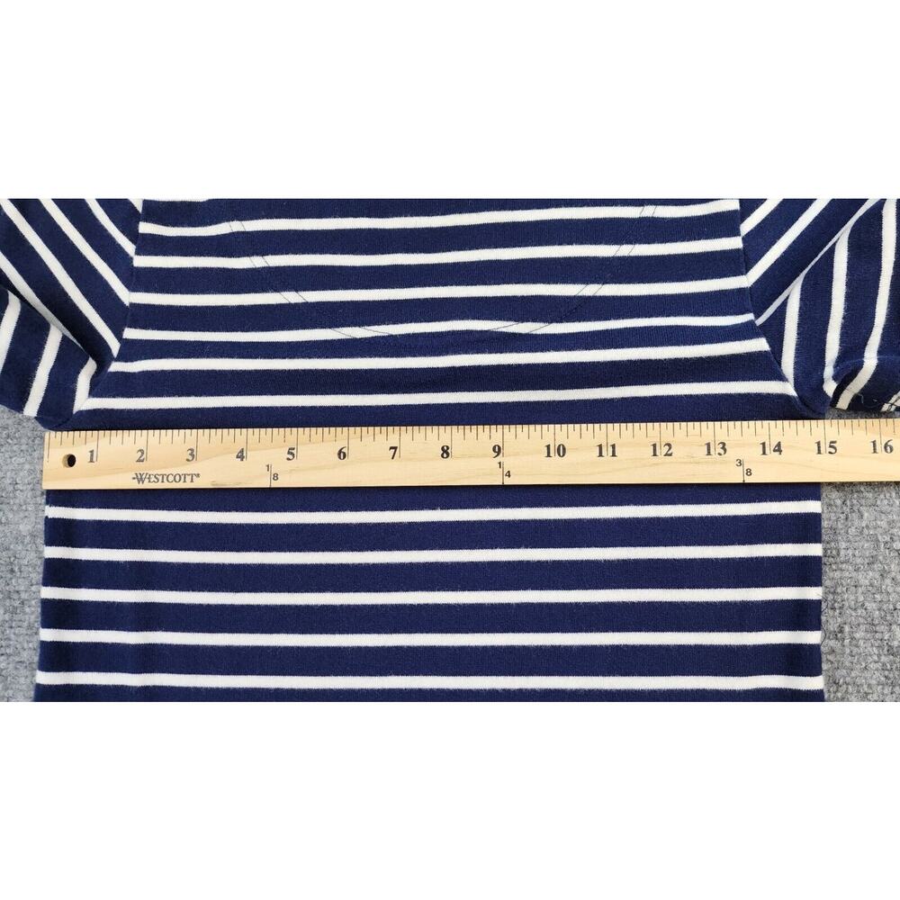 Joules Dress Womens 4 Blue Striped Riviera V-Neck Jersey Coastal Preppy Summer - Picture 4 of 12